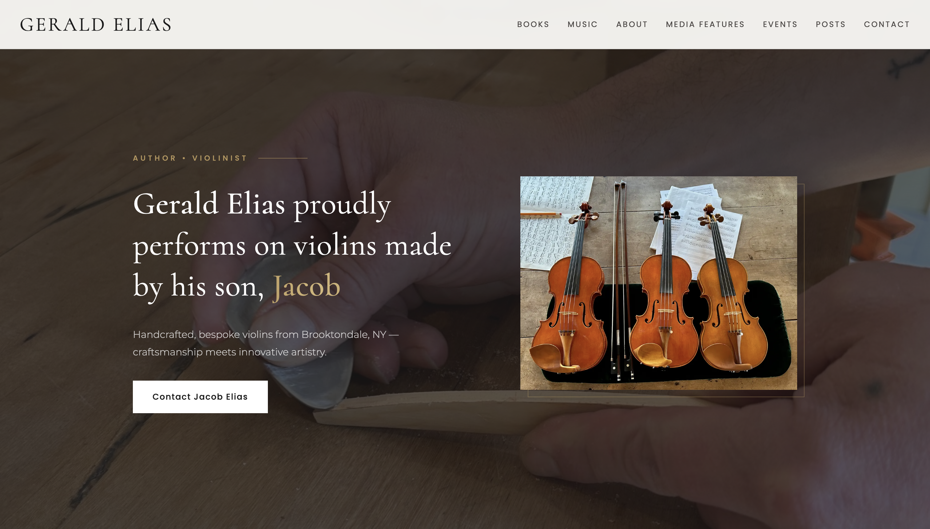 Gerald Elias website preview