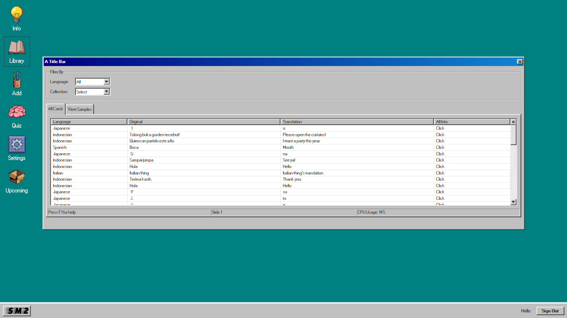 SM-2 Learner preview